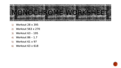 monochrome 8