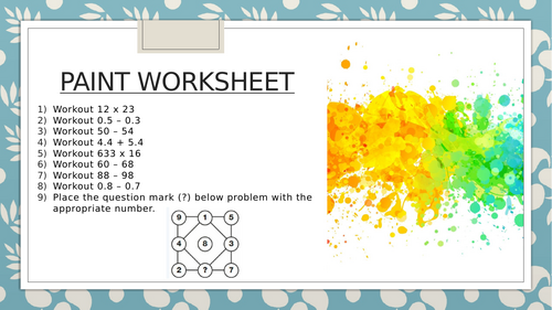 Secondary maths for early years resources