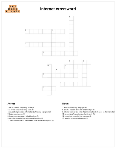 Internet crossword