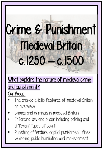 History OCR B Crime and Punishment Delivery Booklets