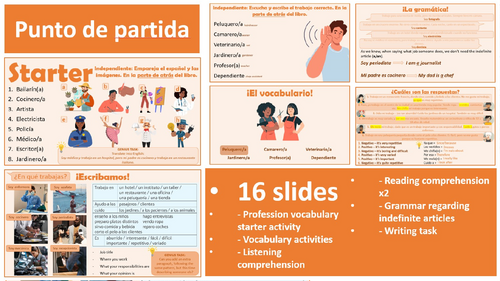 Spanish AQA GCSE 7.0 - Punto de partida | Teaching Resources