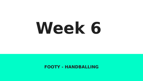 AFL football unit plan