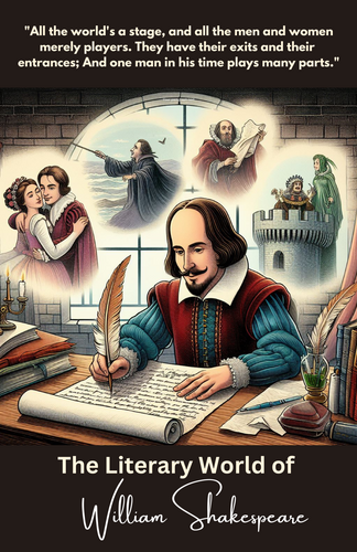 The Literary World of William Shakespeare 11X17 Poster with quote