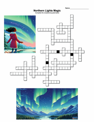 Northern Lights Crossword Puzzle