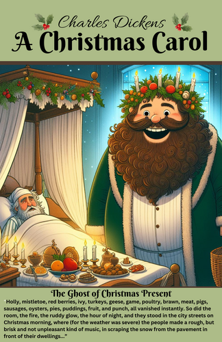 A Christmas Carol Ghost of Christmas Present 11X17" with quote