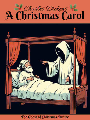 A Christmas Carol by Charles Dickens Ghost of Christmas Future 18X24" poster