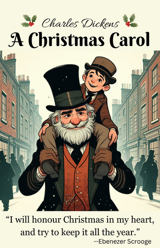 A Christmas Carol by Charles Dickens Christmas morning 11X17 Poster with quote