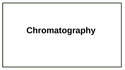 Chromatography KS3