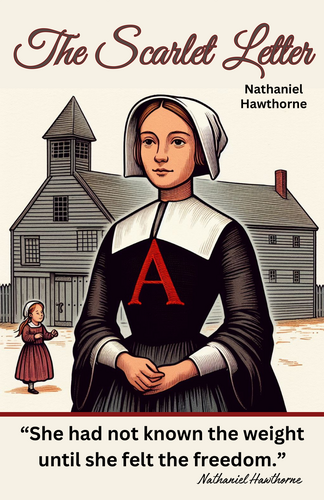 The Scarlet Letter by Nathaniel Hawthorne 11X17 Poster with Quote