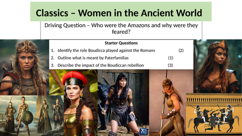 Who were the Amazons and why were they feared?