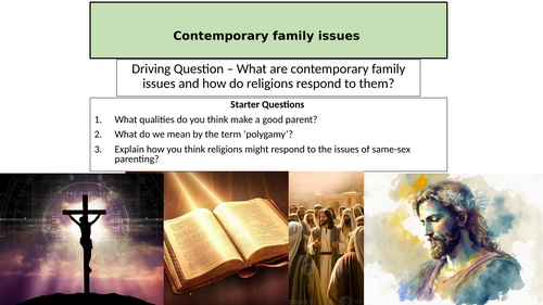 What are contemporary family issues and how do religions respond to them?