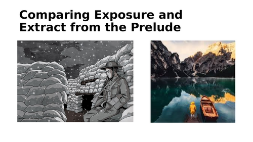 Exposure comparison to Prelude & Storm on the Island - structuring an essay with a thesis
