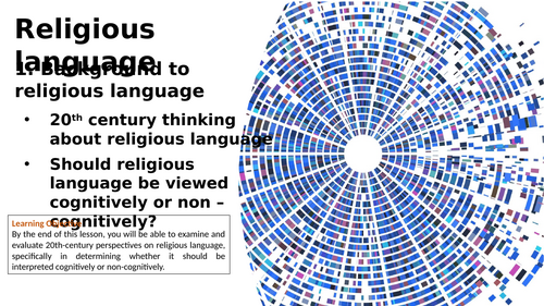 Religious Language power point for KS5 RS A-level