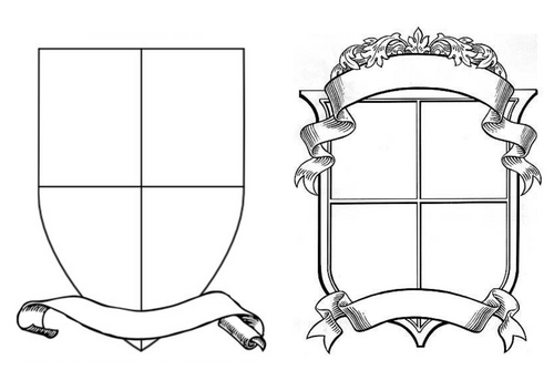 Shield coat of arms templates
