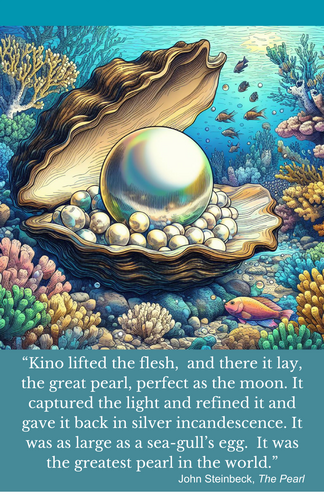 The Pearl (under the sea) Poster 11X17 with quote