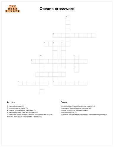 Oceans crossword