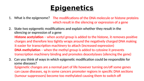 A-Level AQA Biology - Gene Expression and Cancer