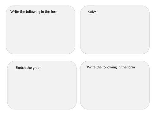 Quadratic Turning Points