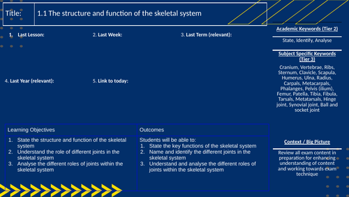 OCR GCSE PE - Starter Slides