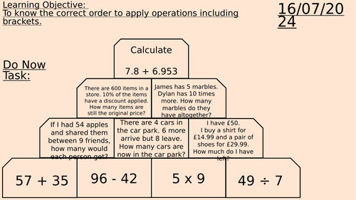 Non-Calculator Arithmetic
