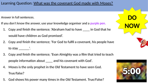 What was the covenant God made with Moses?