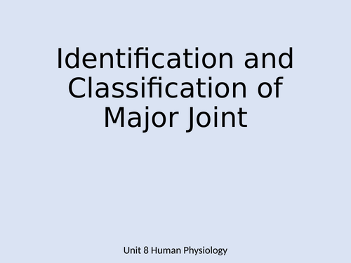 Joints, ligaments and tendons