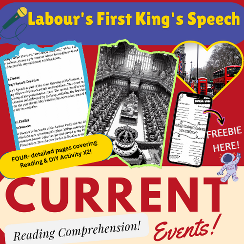 Labour's First King's Speech - Latest UK Event: Reading  with DIY TASKS for Children - July