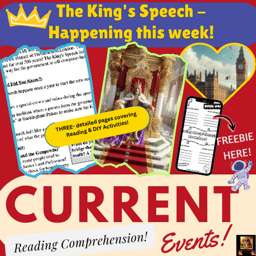 The King's Speech - Reading Resource into British History & Politics with Activites