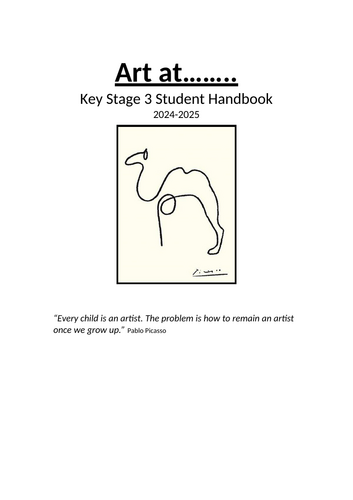 Key Stage 3 Art Student Handbook