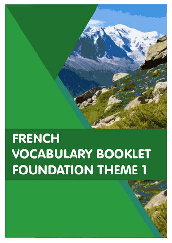 AQA FRENCH KERBOODLE FOUNDATION THEME 1 EXCEL SHEET AND BOOKLET