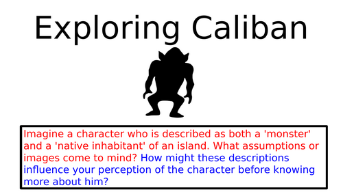 Exploring Caliban in The Tempest
