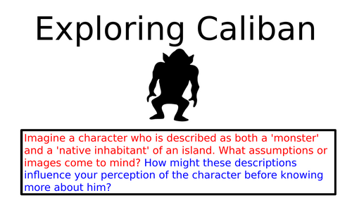 Exploring Caliban in The Tempest | Teaching Resources