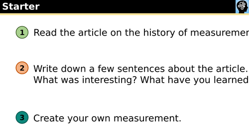 Topic Intro - Year 7 - Unit 6 - Measures and Area