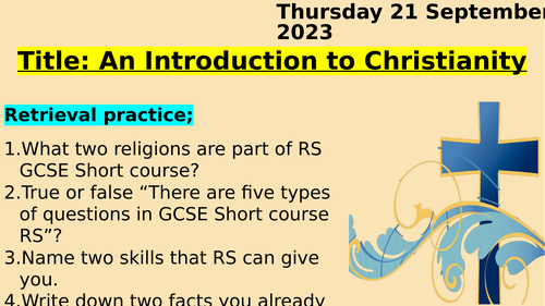 AQA GCSE SHORT COURSE: Christian Beliefs