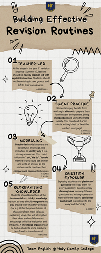 Building effective revision routines infographic