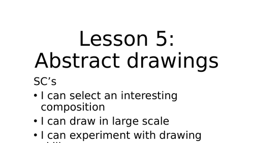 abstract drawings art powerpoint presentation lesson