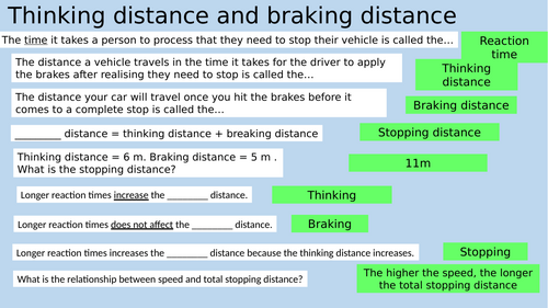 Stopping distance plenary