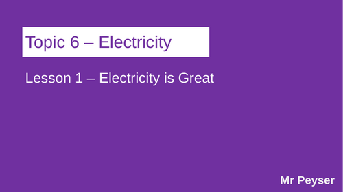 AQA A-level Electricity (FULL TOPIC SLIDES)