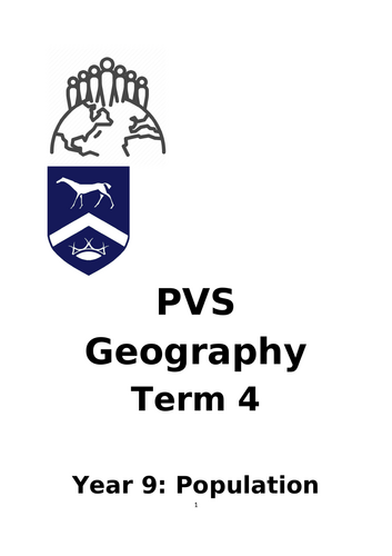 Population Student Resource Booklet | Teaching Resources