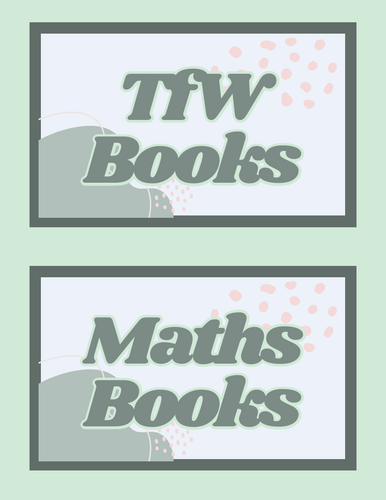 Aesthetic Box Labels | Classroom Organisation | KS1/KS2