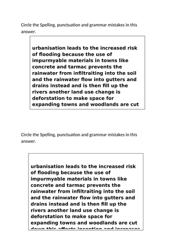 Topic 1B: Lesson 8 - Causes and effects of flooding