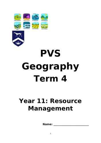 Topic 6: Resource Management Student Resource Booklet