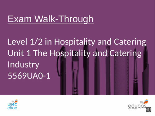 WJEC hospitality & Catering