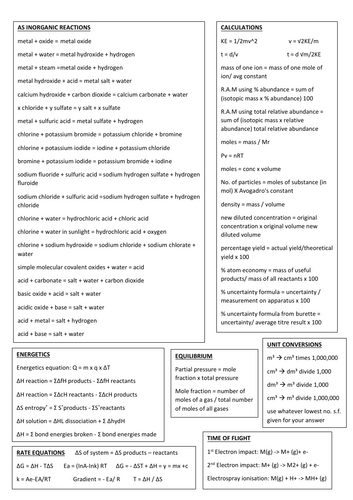 a level chem masterdoc