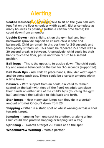 Guide for Sensory Circuits