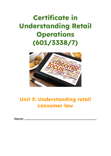 Retail Studies - Understanding retail consumer law