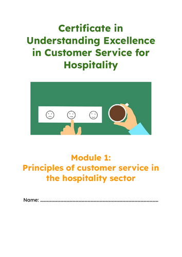 Hospitality Studies - Principles of customer service in the hospitality sector