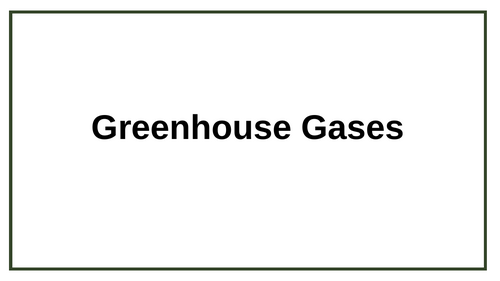 Greenhouse Effect and Global Warming KS3