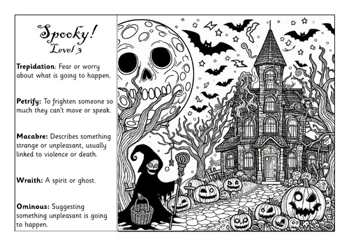 Word of the Day Workbook - Spooky! - Level 3