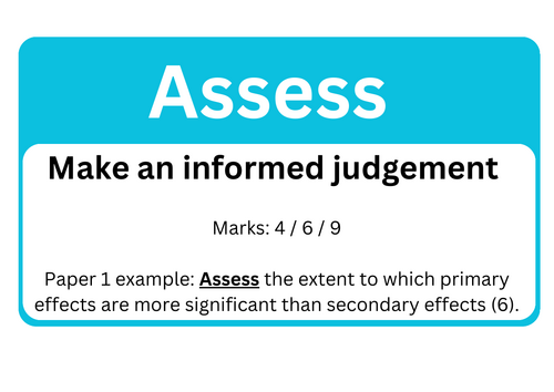 AQA command words - display pack